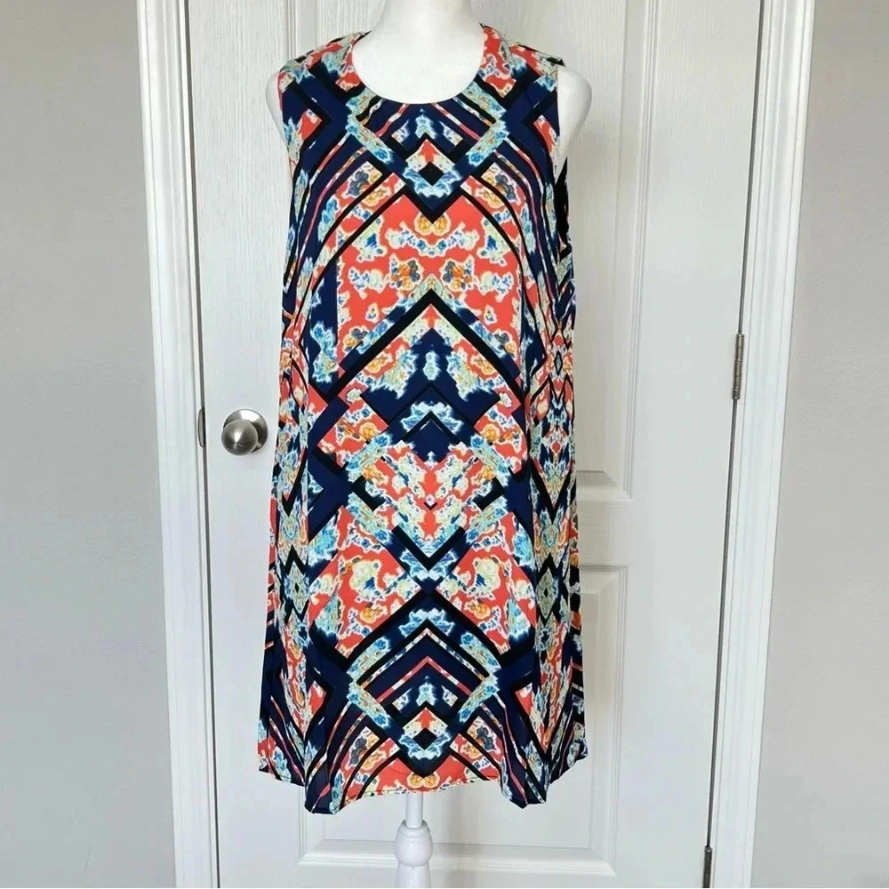 NWT Revolve Three Eighty Two Slip MIDI Dress Size Large Multicolor